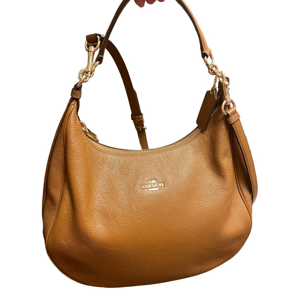 Coach Brown Harley peppled Leather Hobo bag